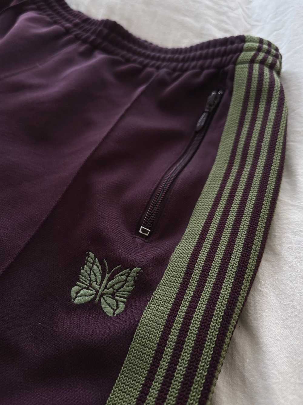 Needles Needles Smooth Track Lounge Pants Maroon … - image 4