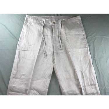 Vintage Bahaia Sol 100% Linen Chino Style Pants w… - image 1