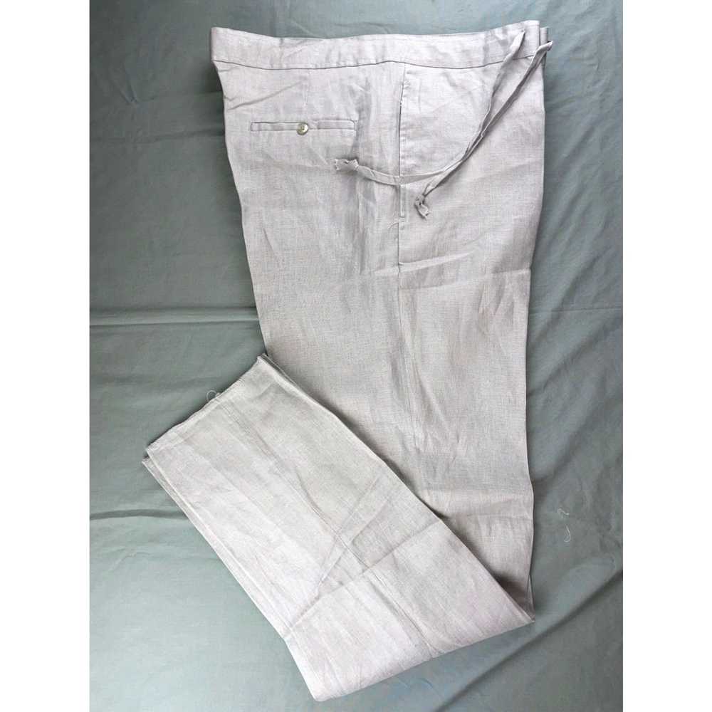 Vintage Bahaia Sol 100% Linen Chino Style Pants w… - image 2
