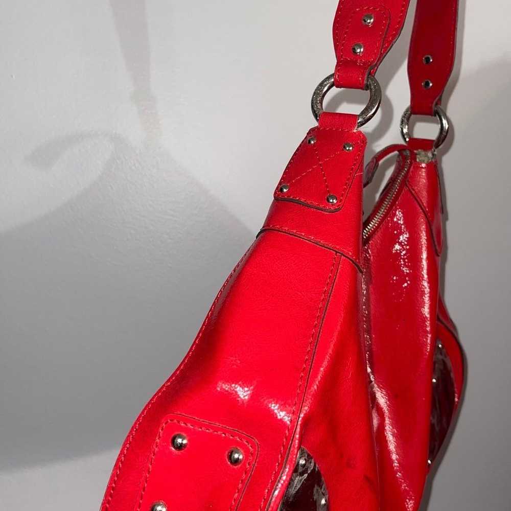 Y2K GUESS Patent Leather Shoulder Bag Vintage 200… - image 3