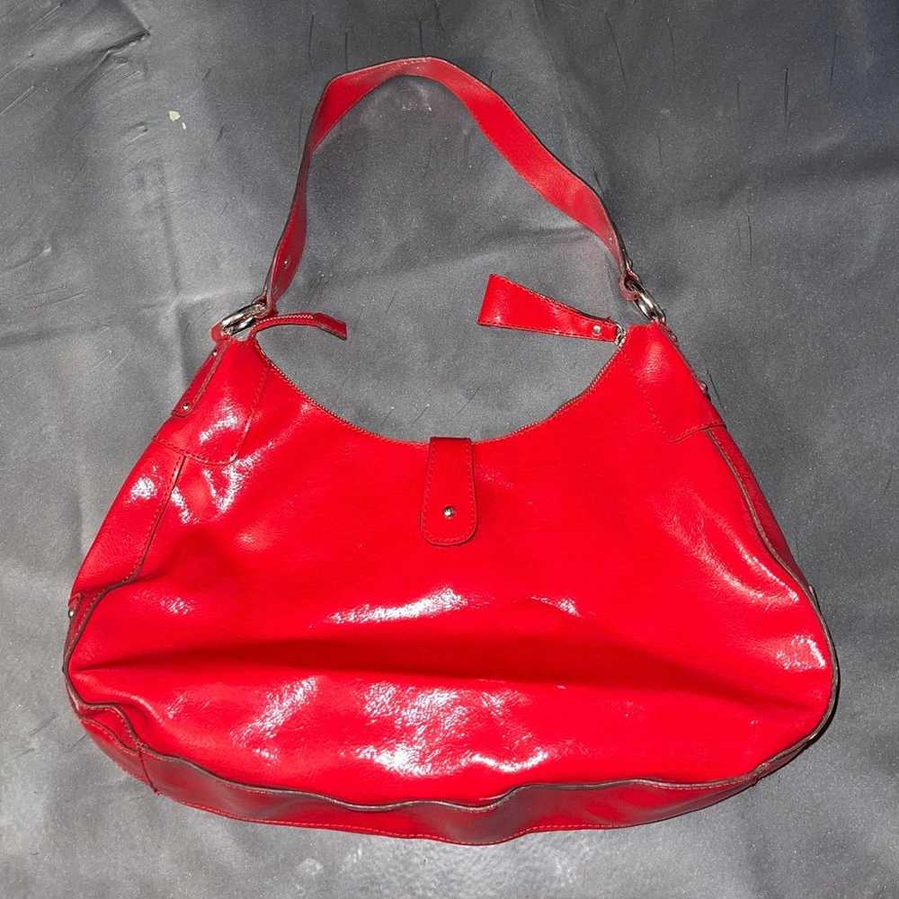 Y2K GUESS Patent Leather Shoulder Bag Vintage 200… - image 5