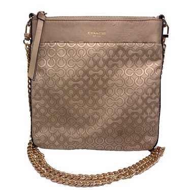 COACH Signature Canvas Crossbody with Chain Cross… - image 1