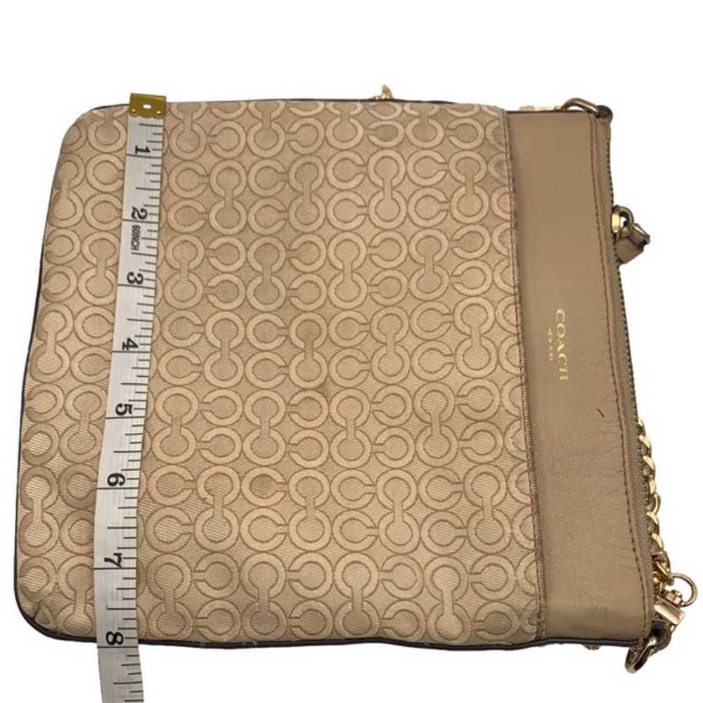 COACH Signature Canvas Crossbody with Chain Cross… - image 6