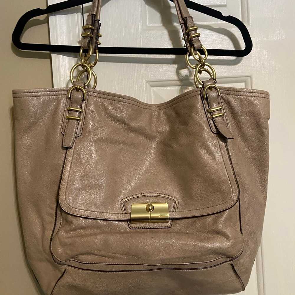 Coach Leather tote purse - image 1