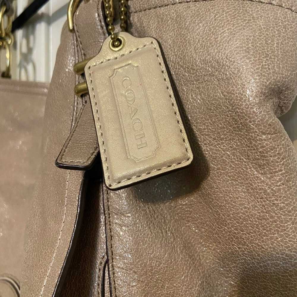 Coach Leather tote purse - image 3