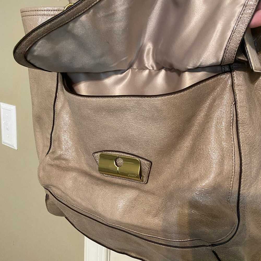 Coach Leather tote purse - image 4