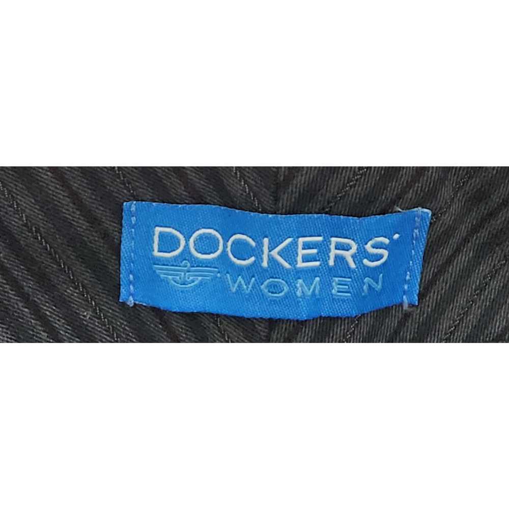 Dockers Dockers Women Black Charcoal Pinstripe Fa… - image 4