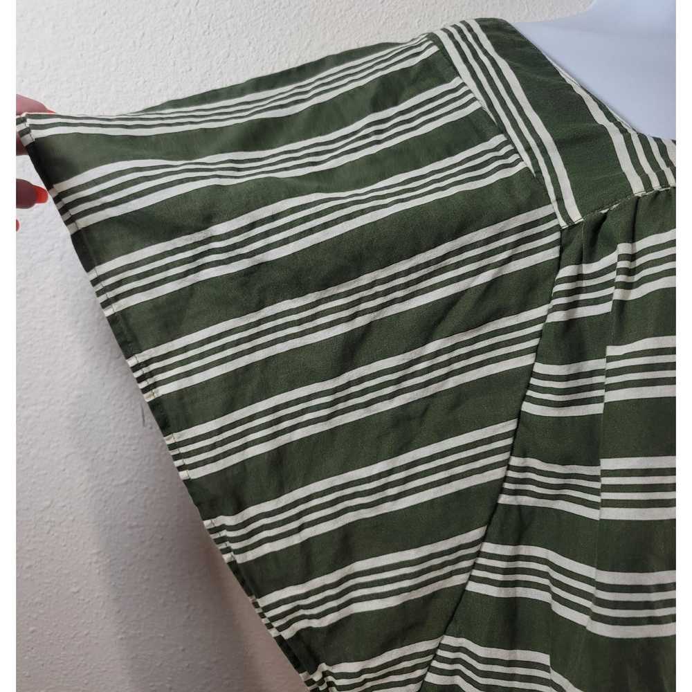 Other Time & Tru Green White Stripe Flowy Sleeves… - image 6