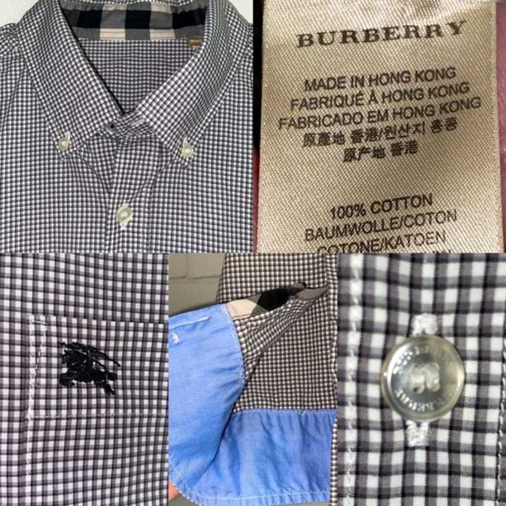 Burberry Burberry Men’s Black Check Button Down C… - image 1