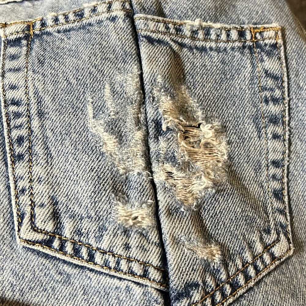 Zara Zara Trafaluc Y2K Distressed Acid Washed Bag… - image 12