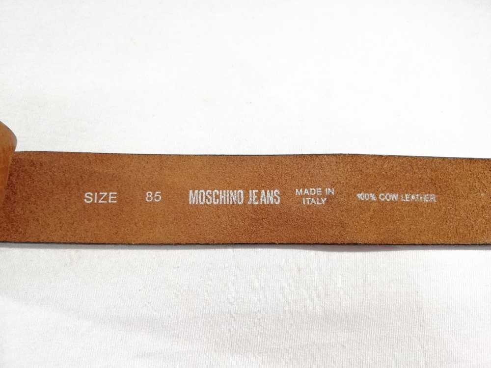 Moschino Moschino Jeans Heart Cow Leather Belt - image 4
