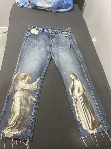 Vintage Dark blue angel denim jeans