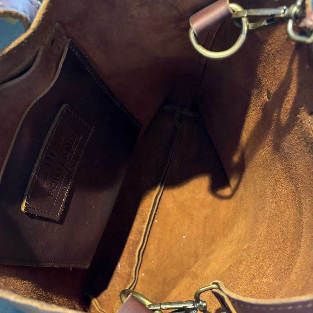portland leather goods full size crossbody - image 4
