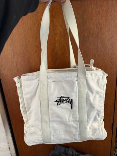 Streetwear × Stussy Stussy Canvas Tote Bag Side Ba