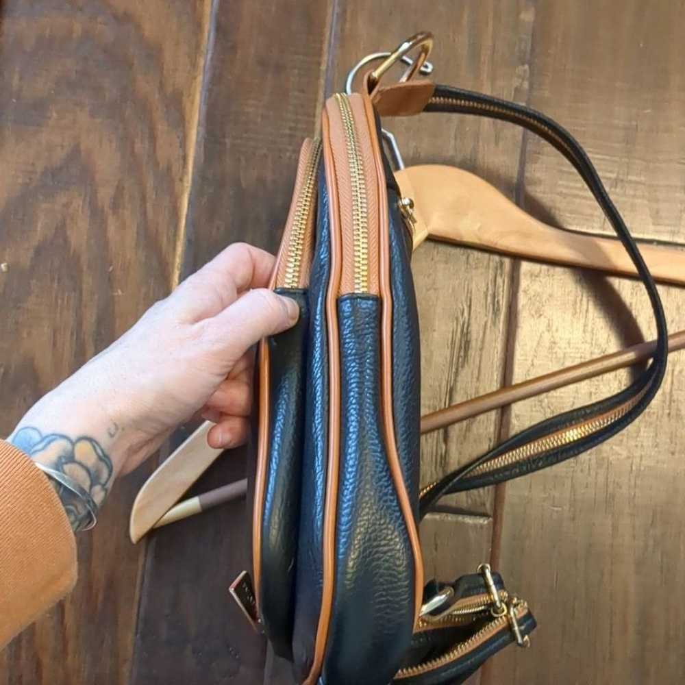 Valentina Italy genuine leather backpack/cross bo… - image 11