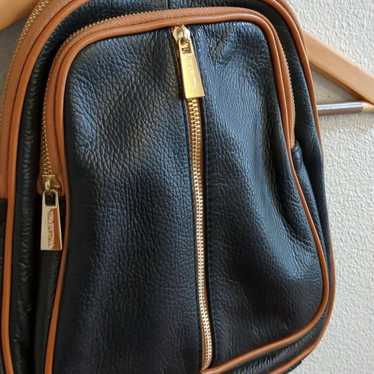 Valentina Italy genuine leather backpack/cross bo… - image 1