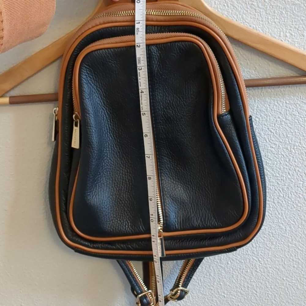Valentina Italy genuine leather backpack/cross bo… - image 9