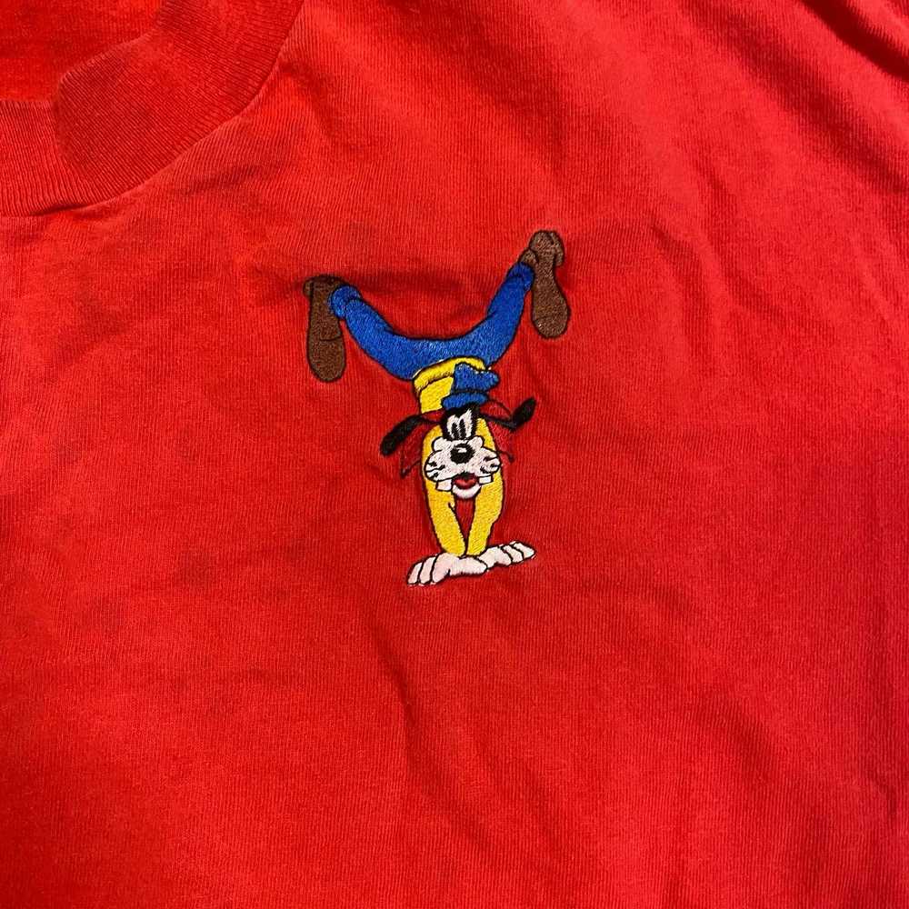 Disney Vintage Disney Embroidered Goofy T-shirt - image 3