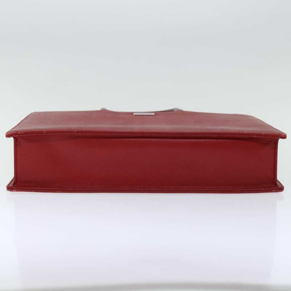 Burberry BURBERRY Hand Bag Safiano leather Red Au… - image 5