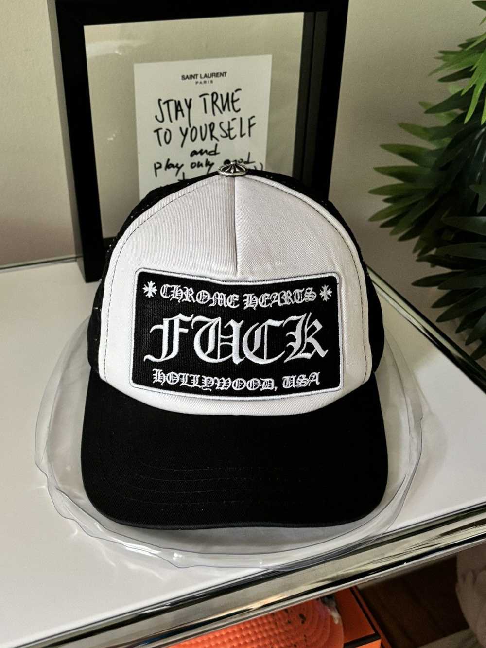 Chrome Hearts “FUCK” HOLLYWOOD VINTAGE TRUCKER HAT - image 2