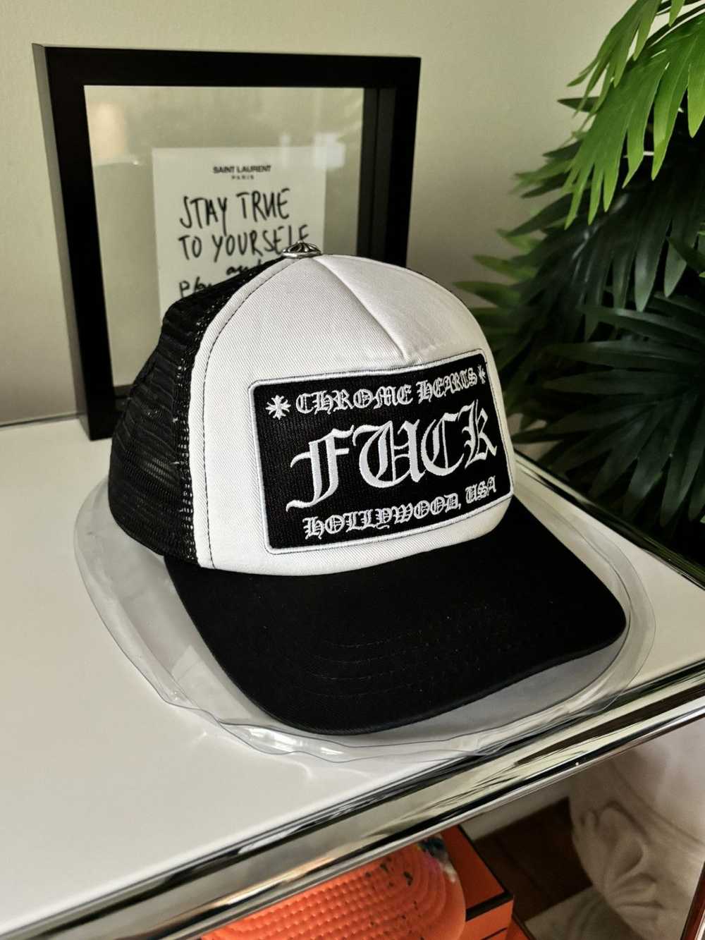 Chrome Hearts “FUCK” HOLLYWOOD VINTAGE TRUCKER HAT - image 4