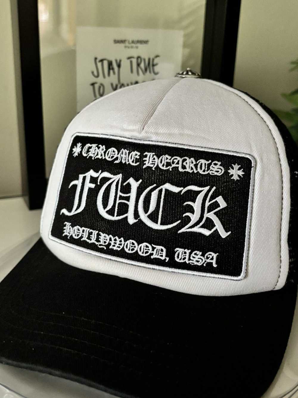Chrome Hearts “FUCK” HOLLYWOOD VINTAGE TRUCKER HAT - image 5