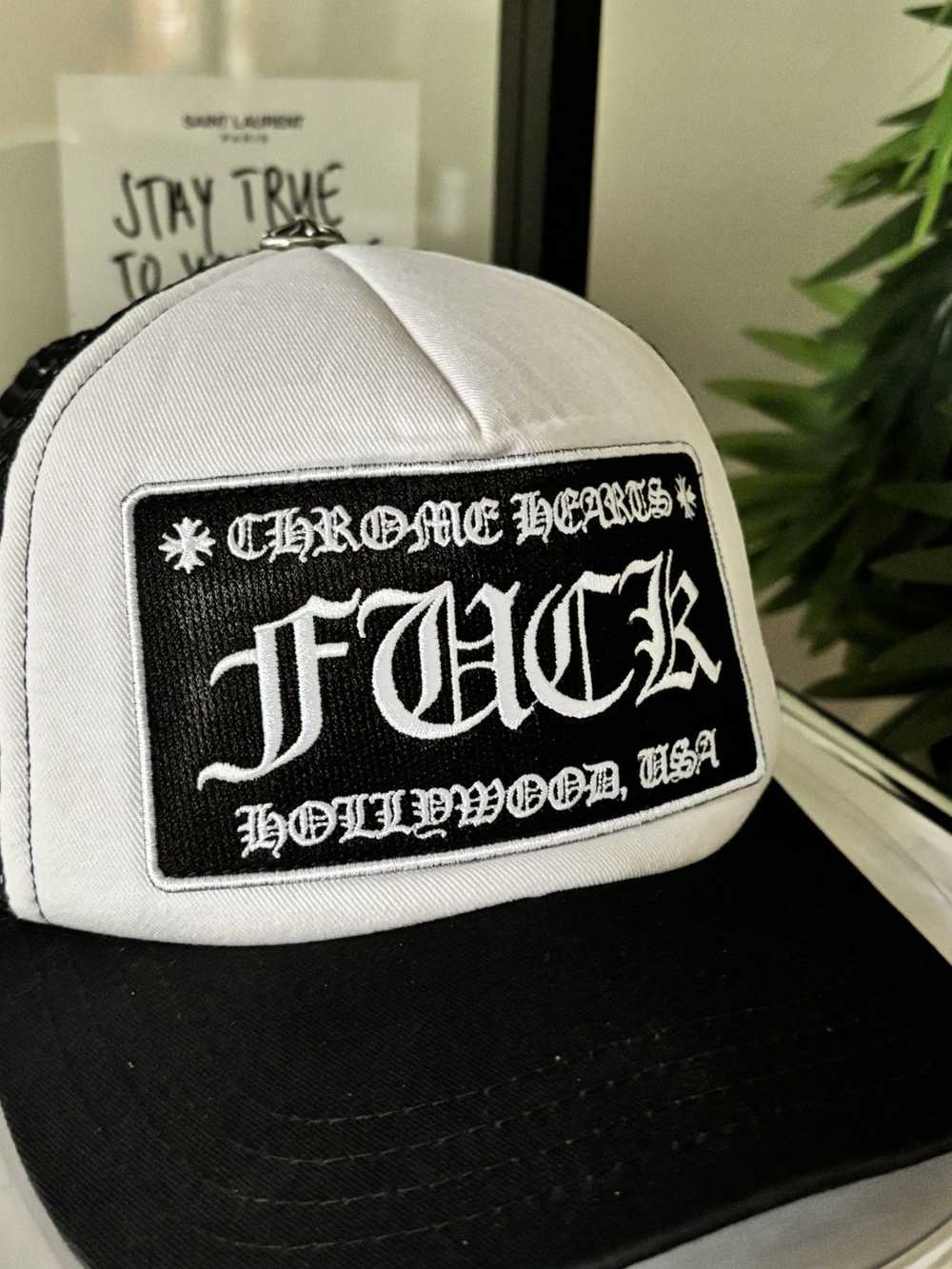 Chrome Hearts “FUCK” HOLLYWOOD VINTAGE TRUCKER HAT - image 6