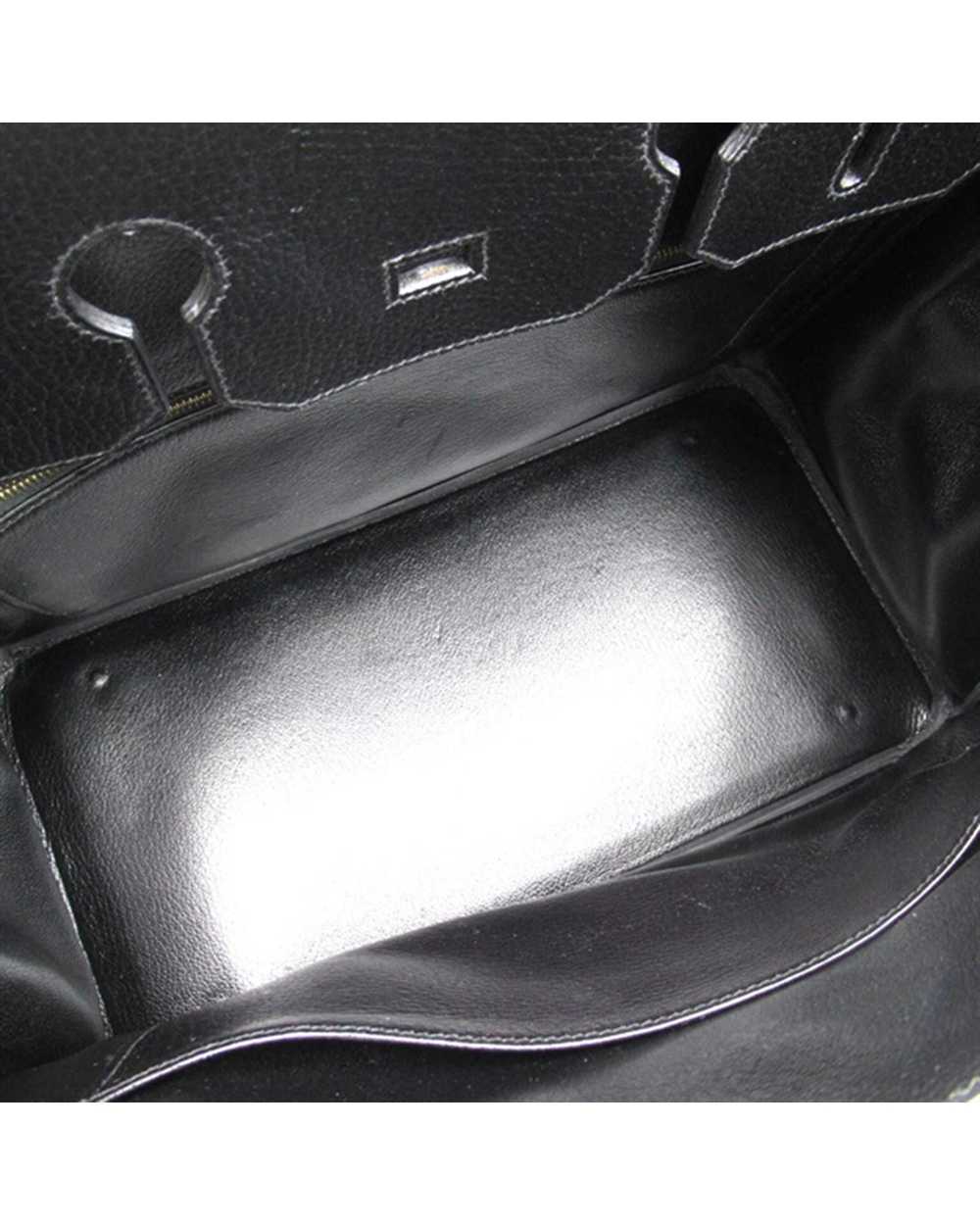 Hermes Ardennes Leather Birkin Handbag - Noir - image 5