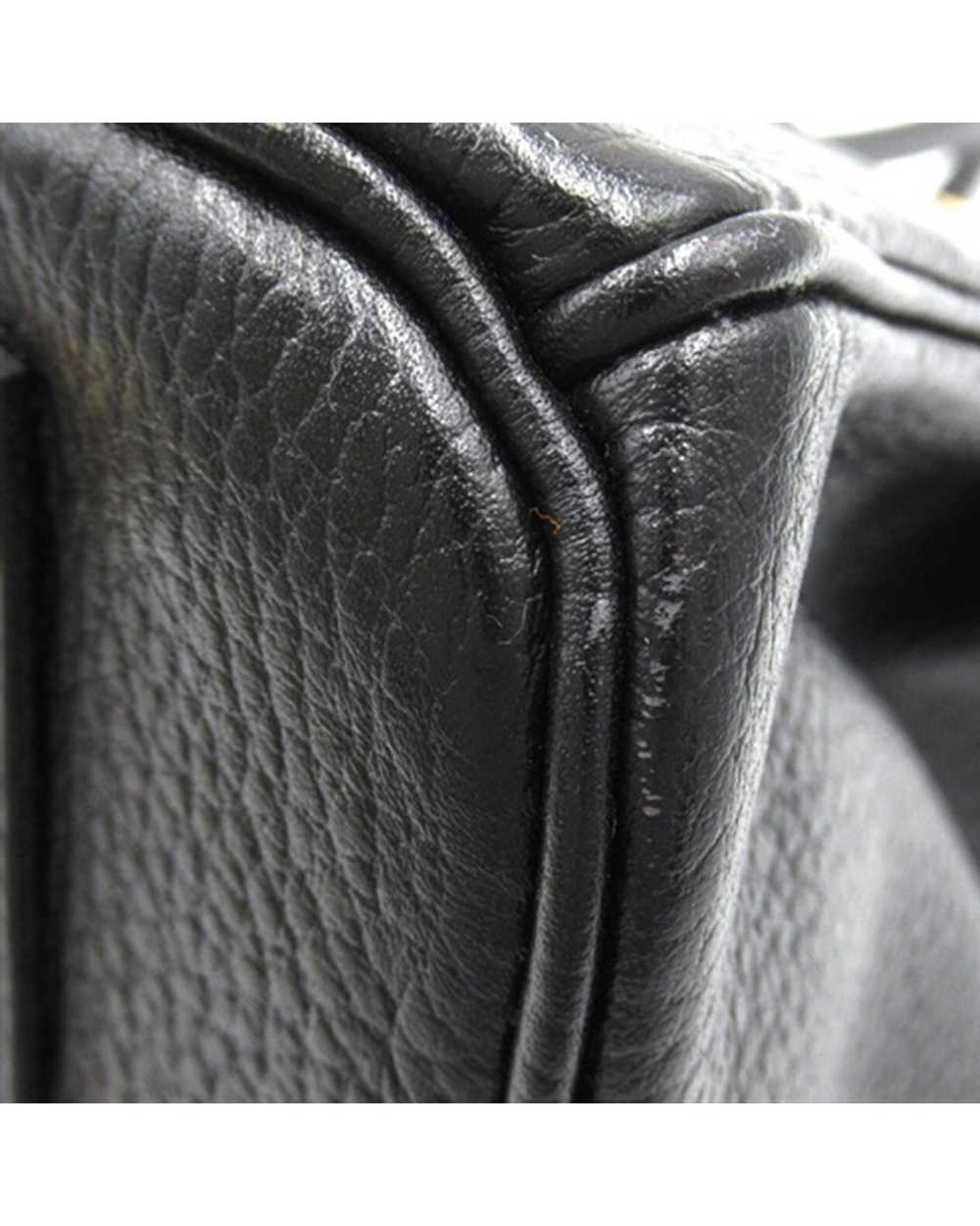 Hermes Ardennes Leather Birkin Handbag - Noir - image 8