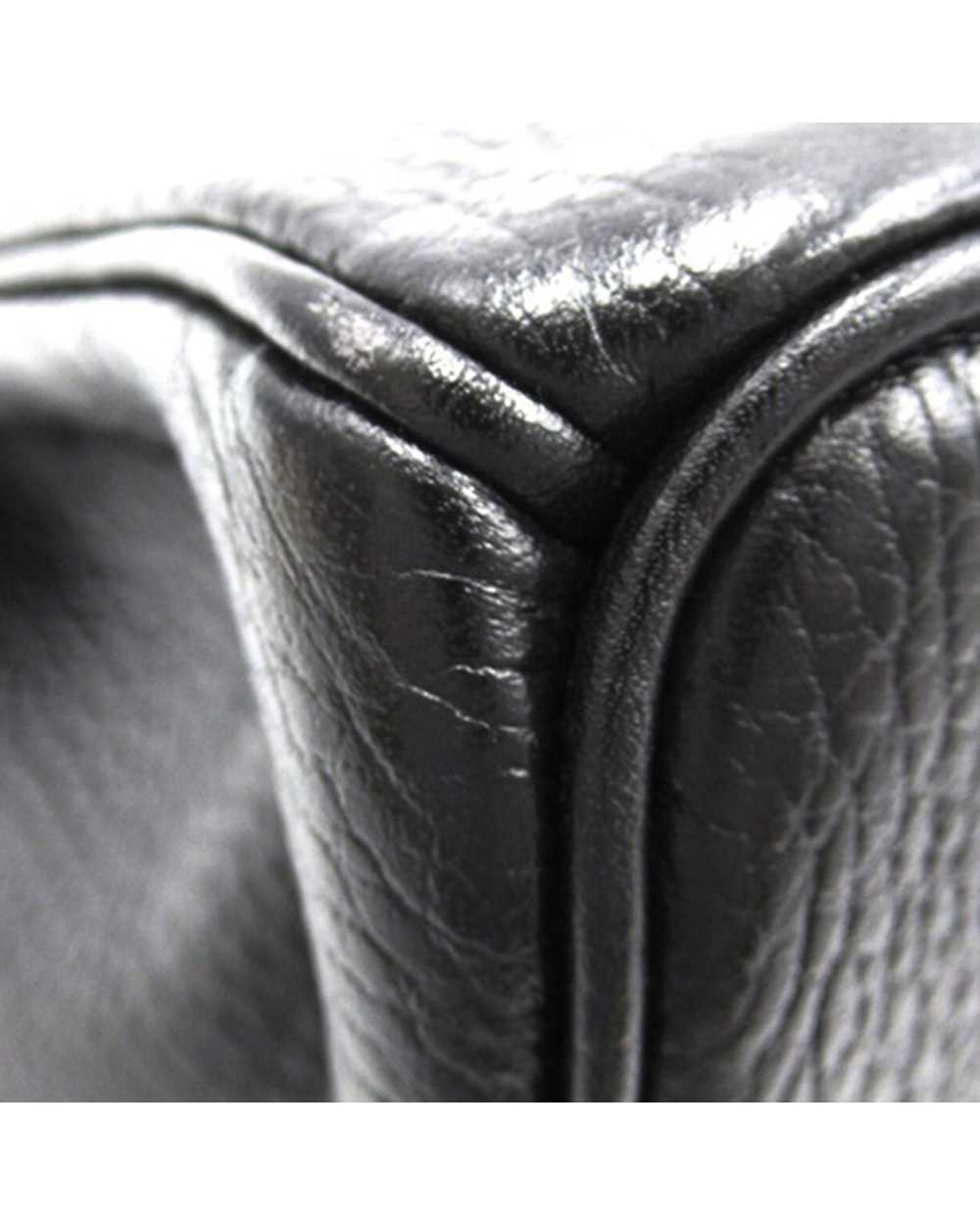 Hermes Ardennes Leather Birkin Handbag - Noir - image 9