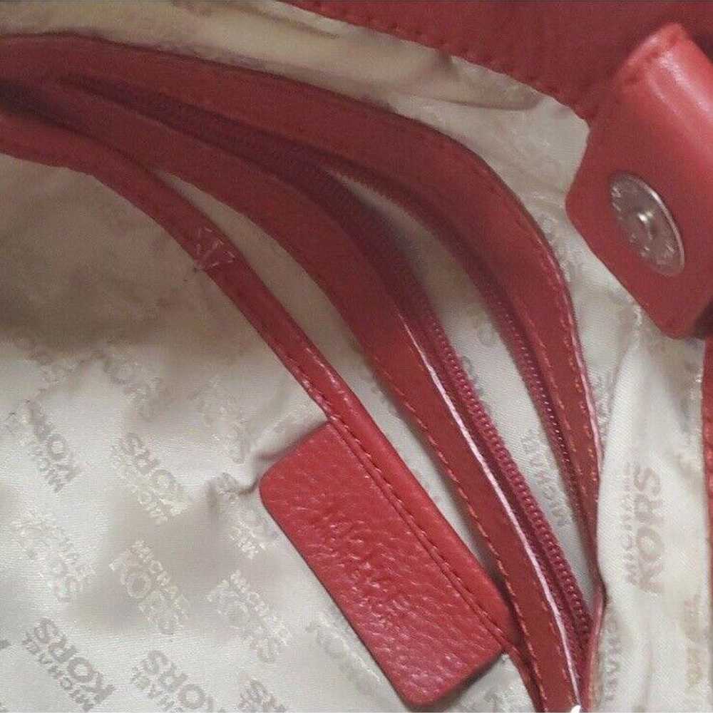 Michael Kors Hamilton Red Leather Satchel Shoulde… - image 6