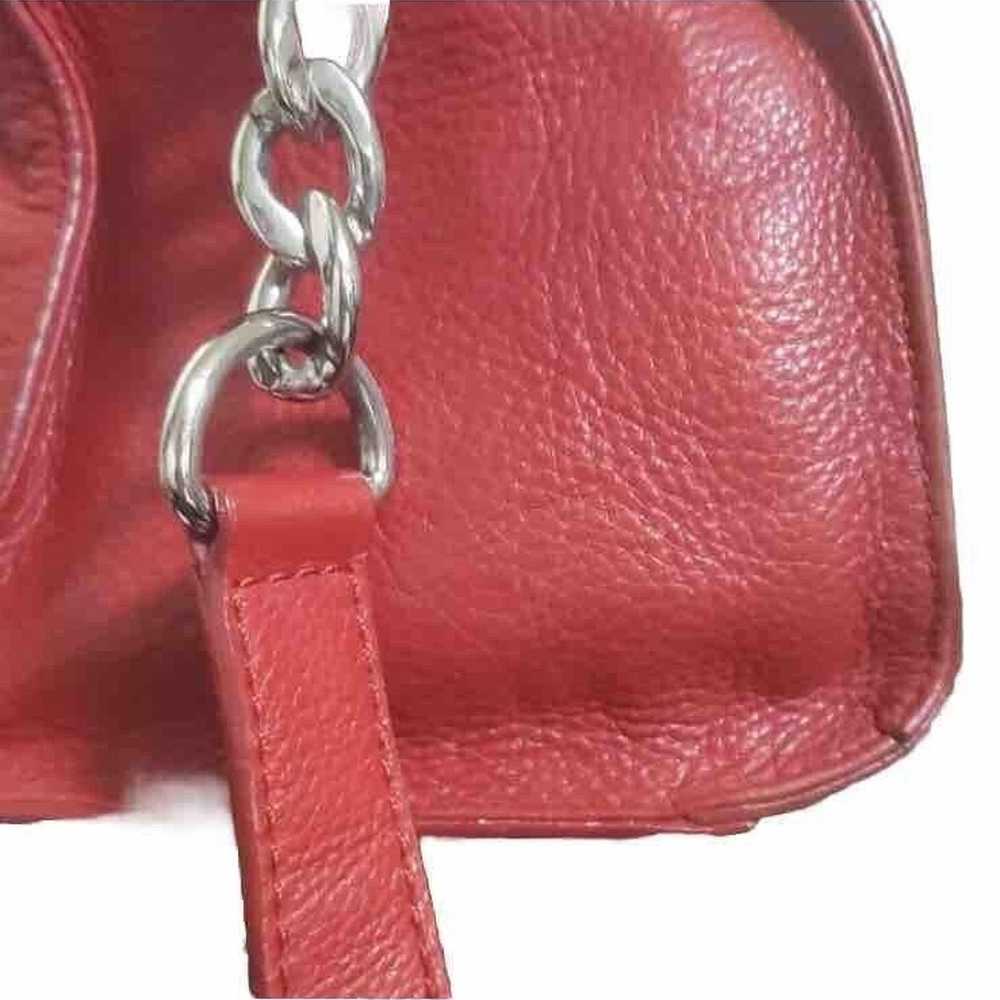 Michael Kors Hamilton Red Leather Satchel Shoulde… - image 8