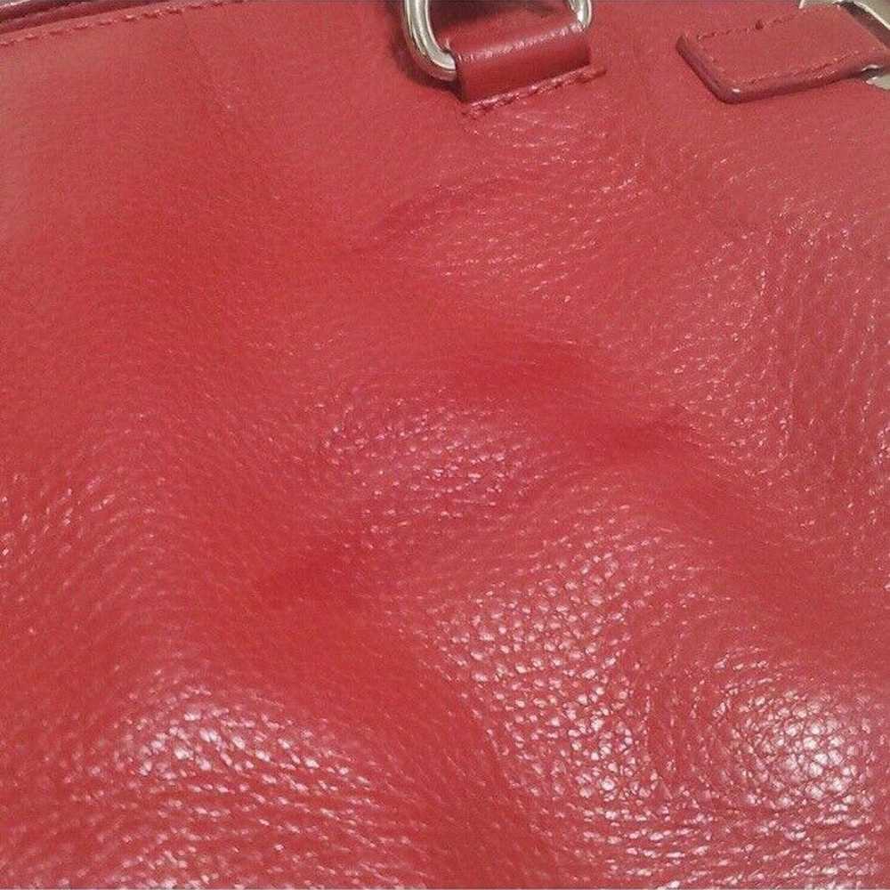 Michael Kors Hamilton Red Leather Satchel Shoulde… - image 9