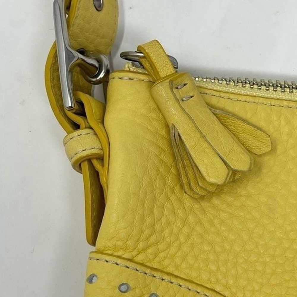 Coach Y2K Light Yellow Hamilton Pebbled Leather B… - image 3