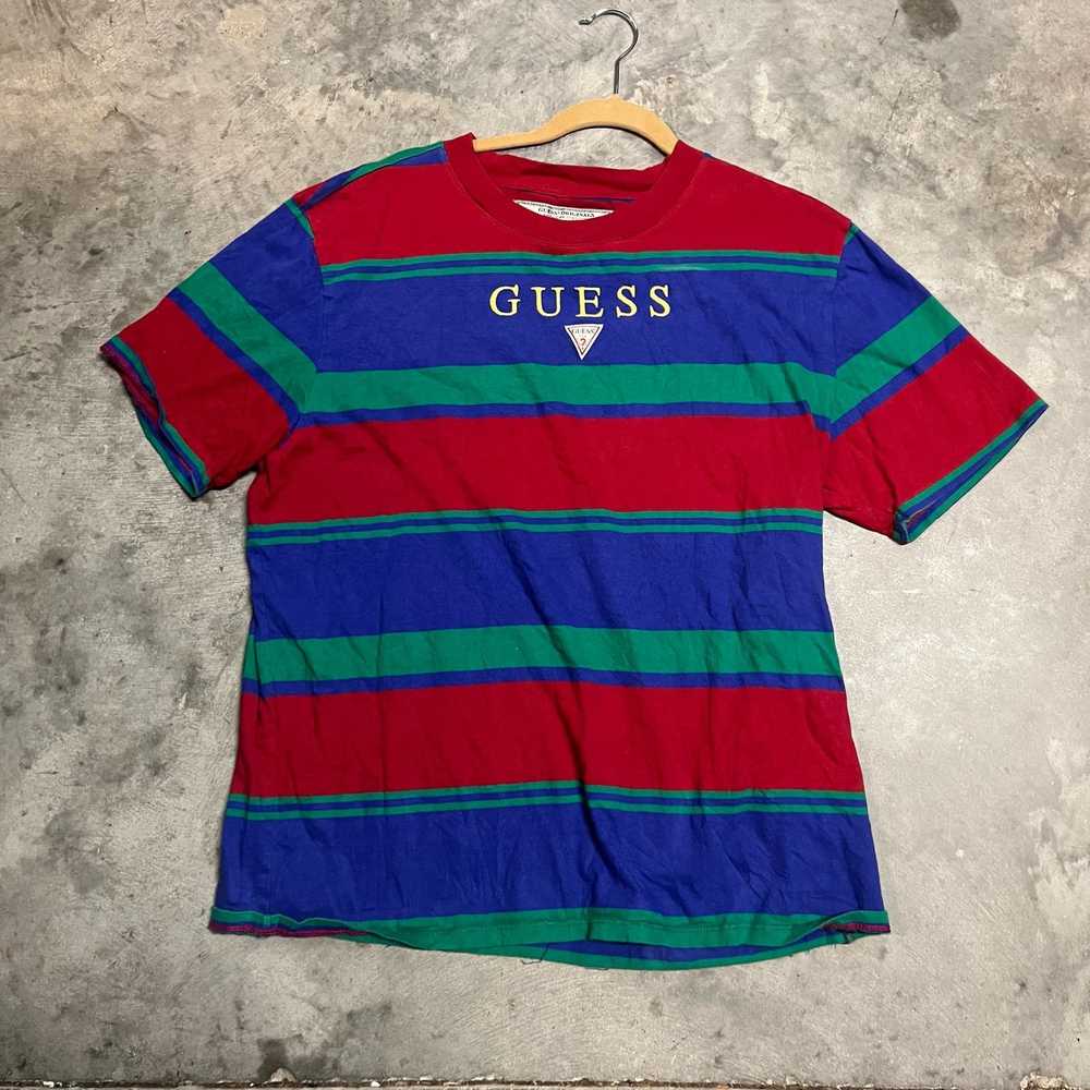 Guess Vintage Striped Guess T-shirt - image 1