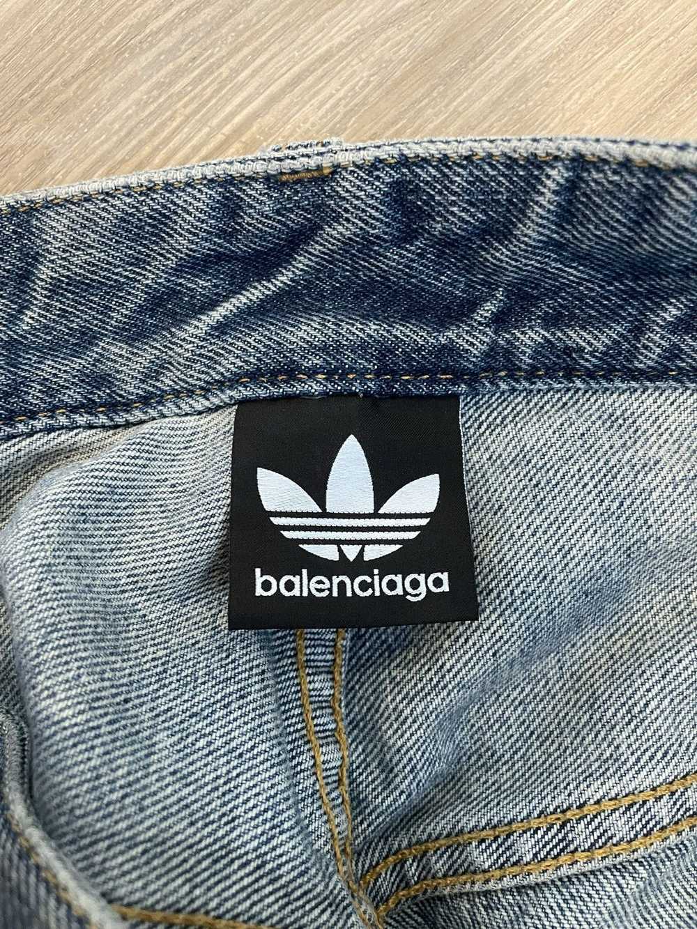 Adidas × Balenciaga Balenciaga Adidas Blue Baggy … - image 5