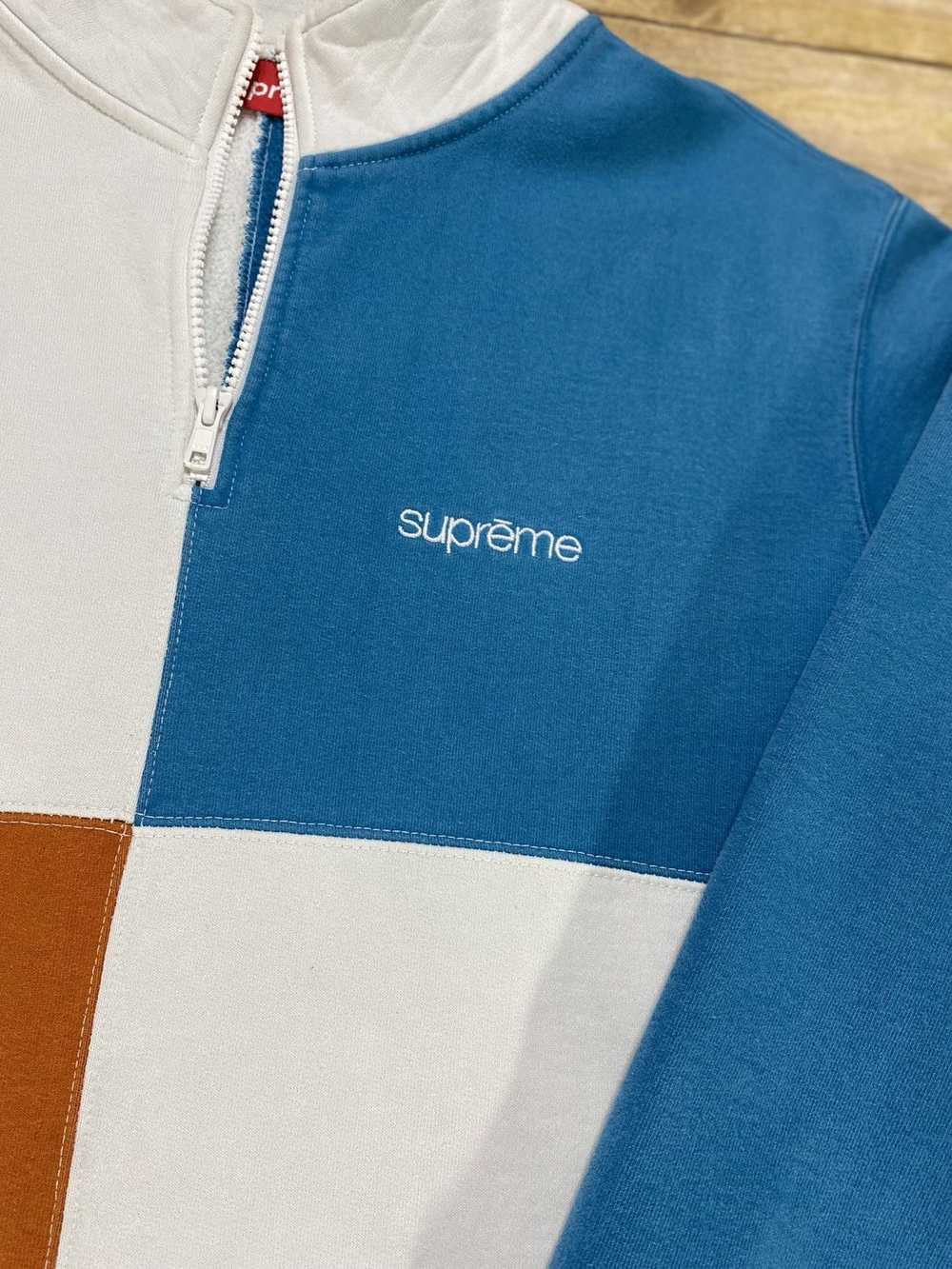 Supreme Supreme Color Block Half Zip Sweatshirt W… - image 2