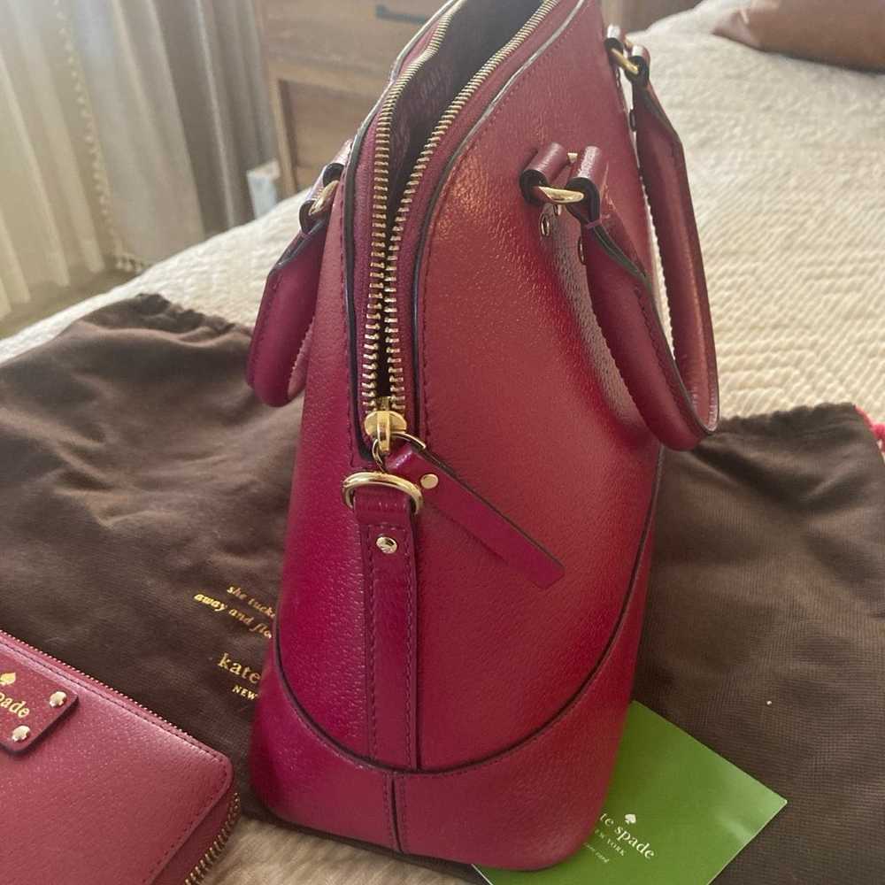 Kate Spade satchel and wallet - image 4