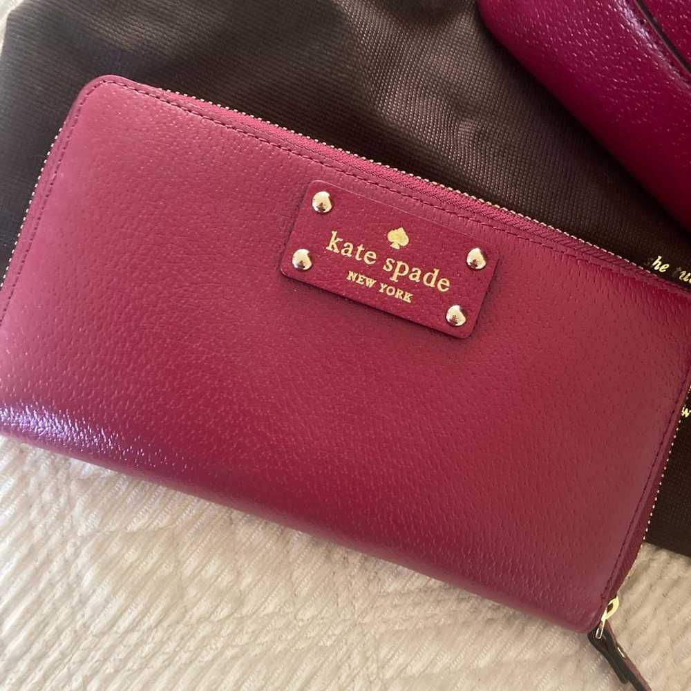 Kate Spade satchel and wallet - image 8