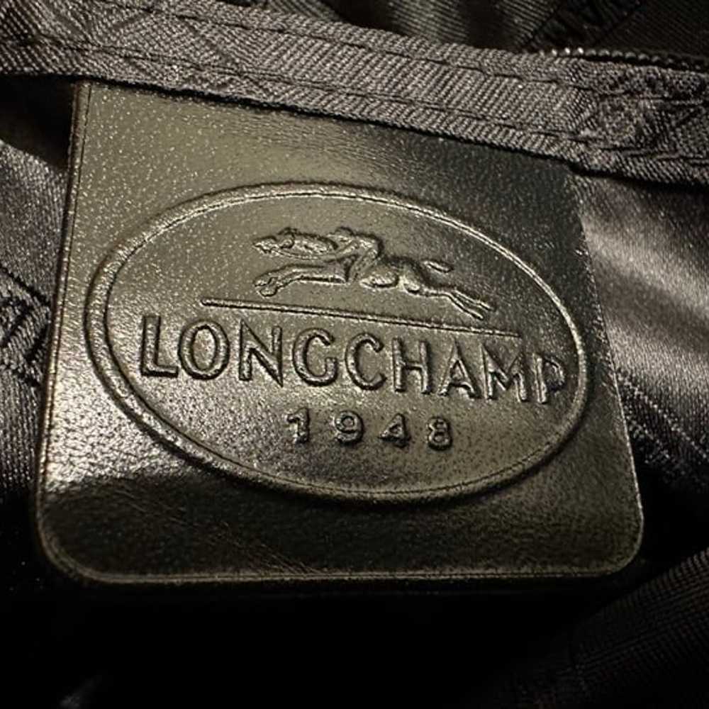 Longchamp leather boho crossbody with unique strap - image 10