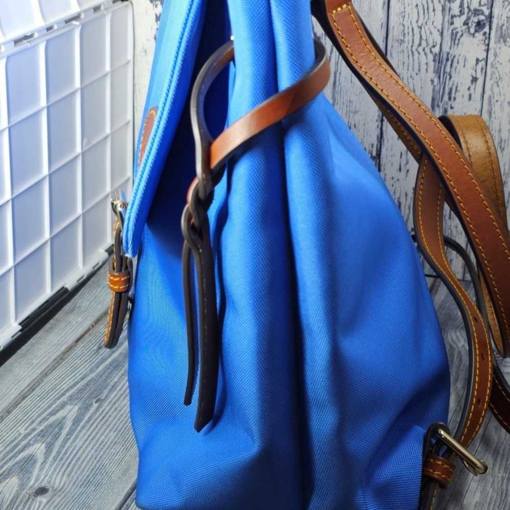 Dooney Bourke nylon flap backpack blue bag - image 3