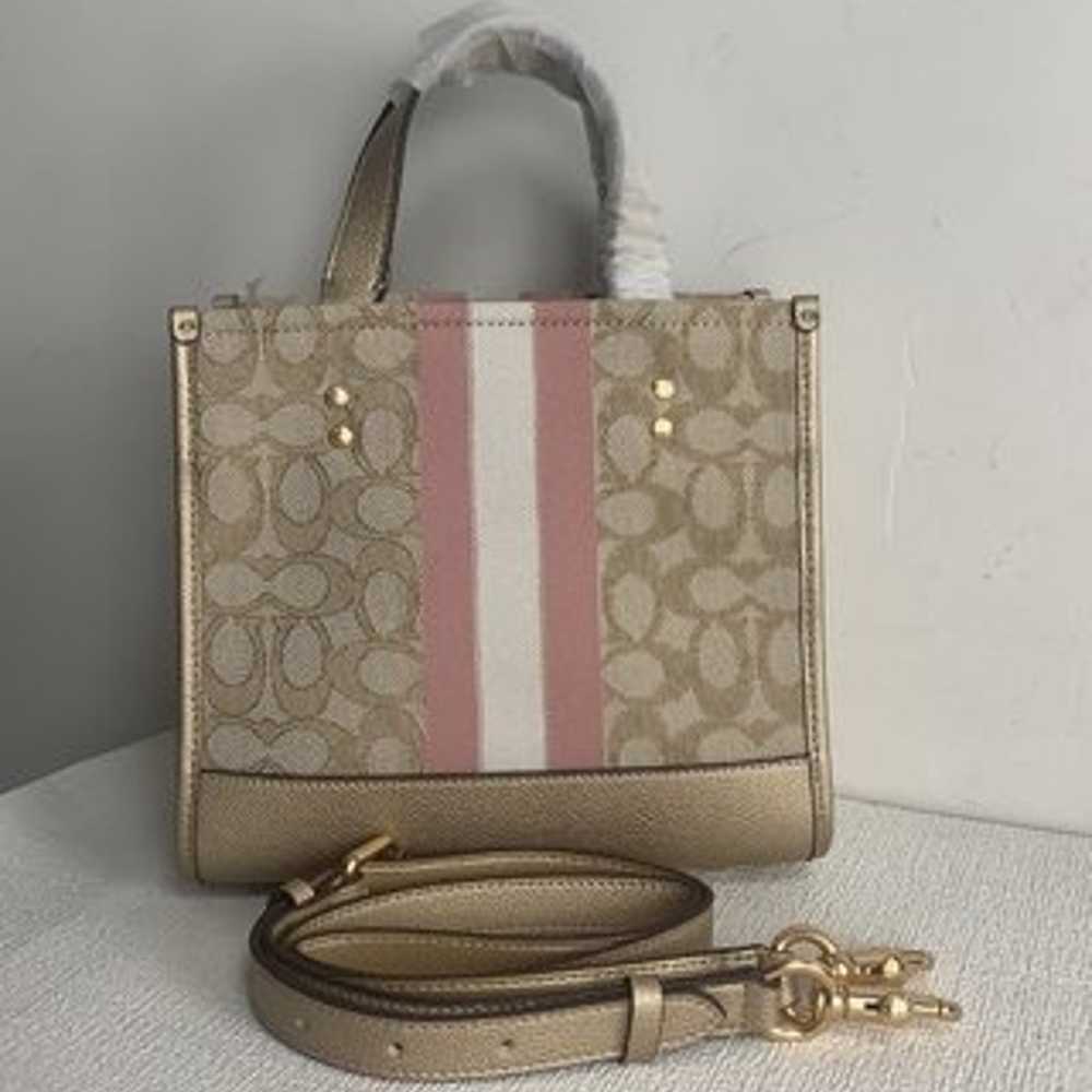 Dempsey Tote 22 In Signature Jacquard With Stripe… - image 7