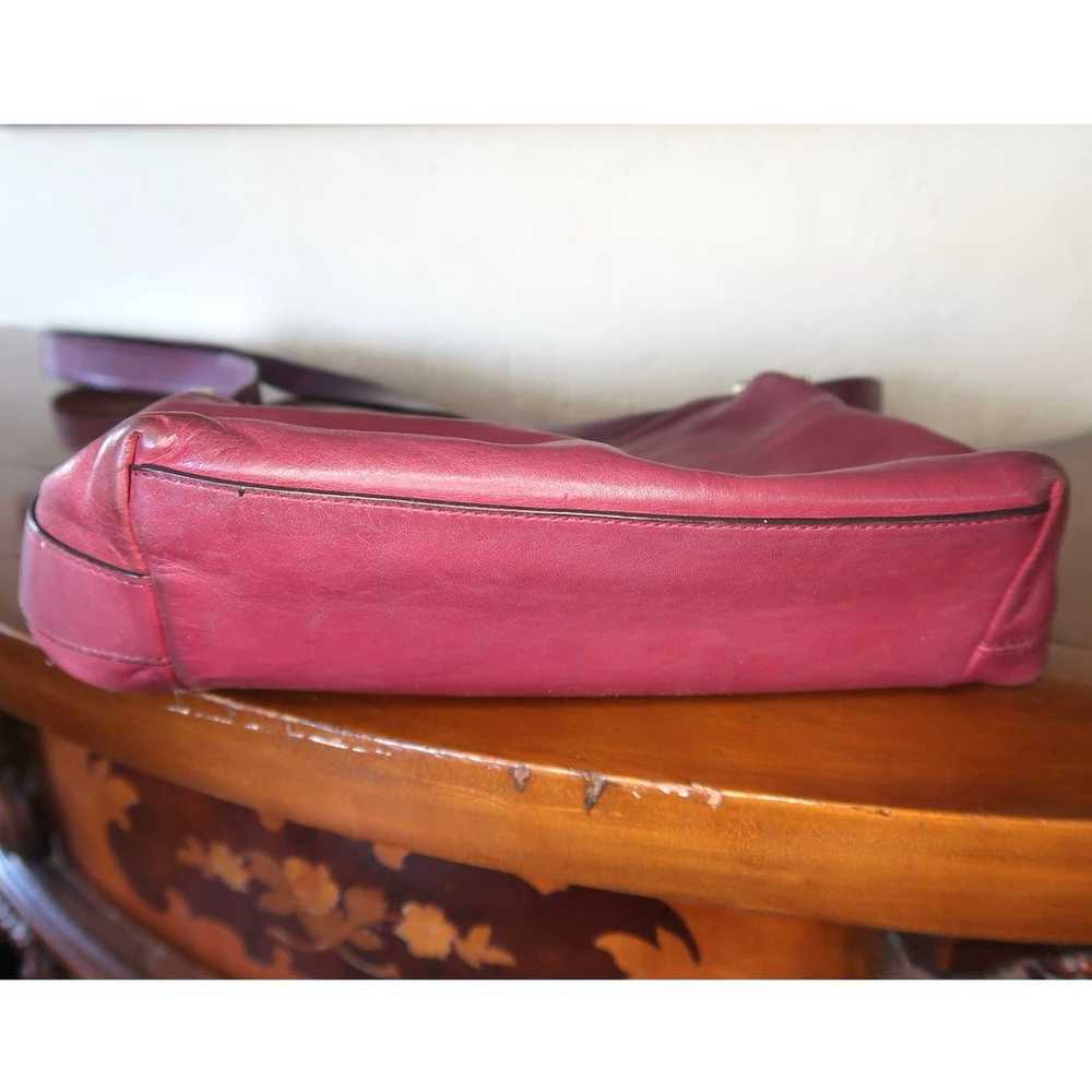 Vintage Coach 9085 Medium Purple Leather Duffle H… - image 4