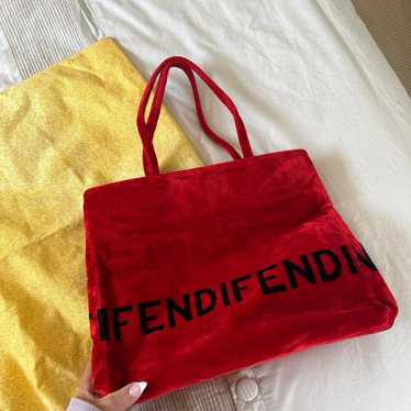 Fendi logo tote bag