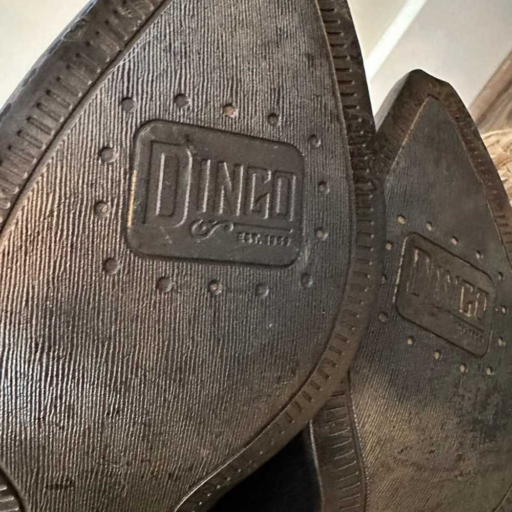 DINGO Black Suede Leather Booties Colored Calfhai… - image 11