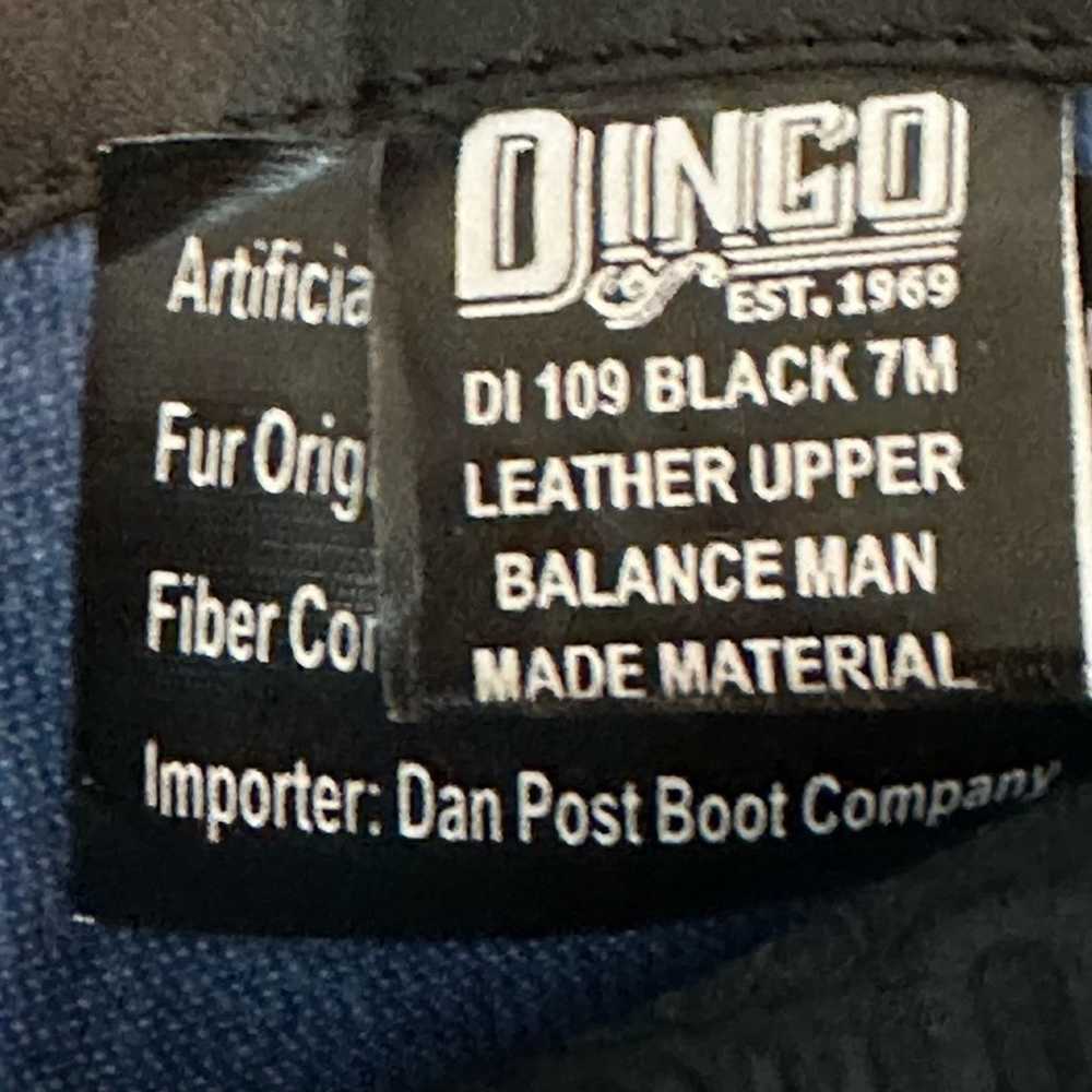 DINGO Black Suede Leather Booties Colored Calfhai… - image 12