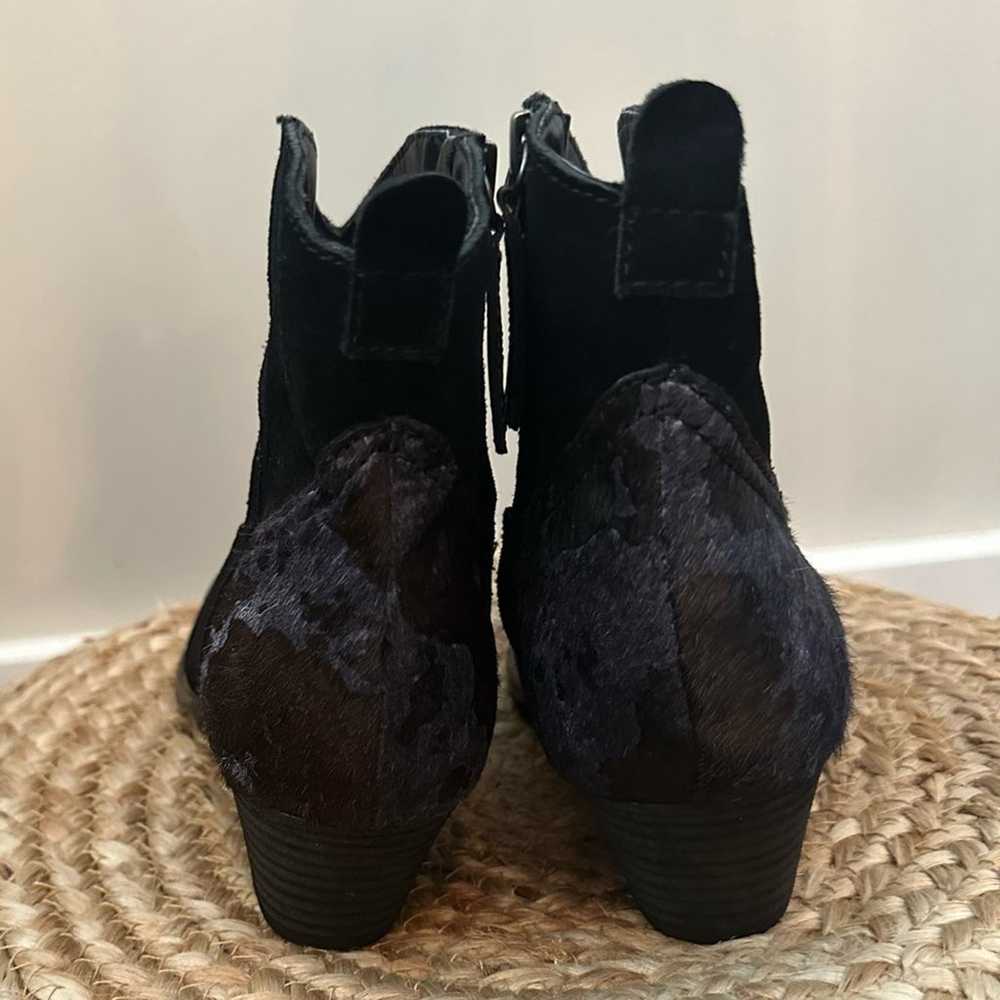 DINGO Black Suede Leather Booties Colored Calfhai… - image 8