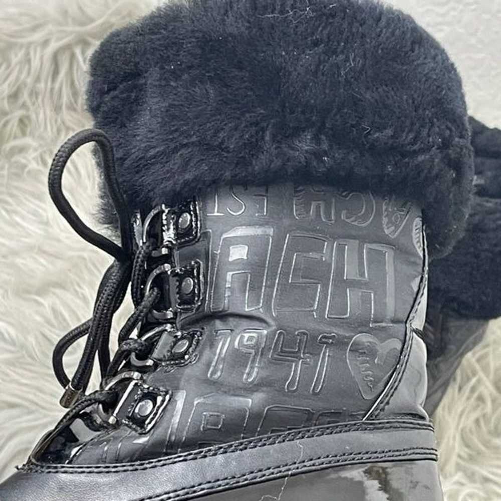 Coach Lenora black boots with Shearling fur. - image 3