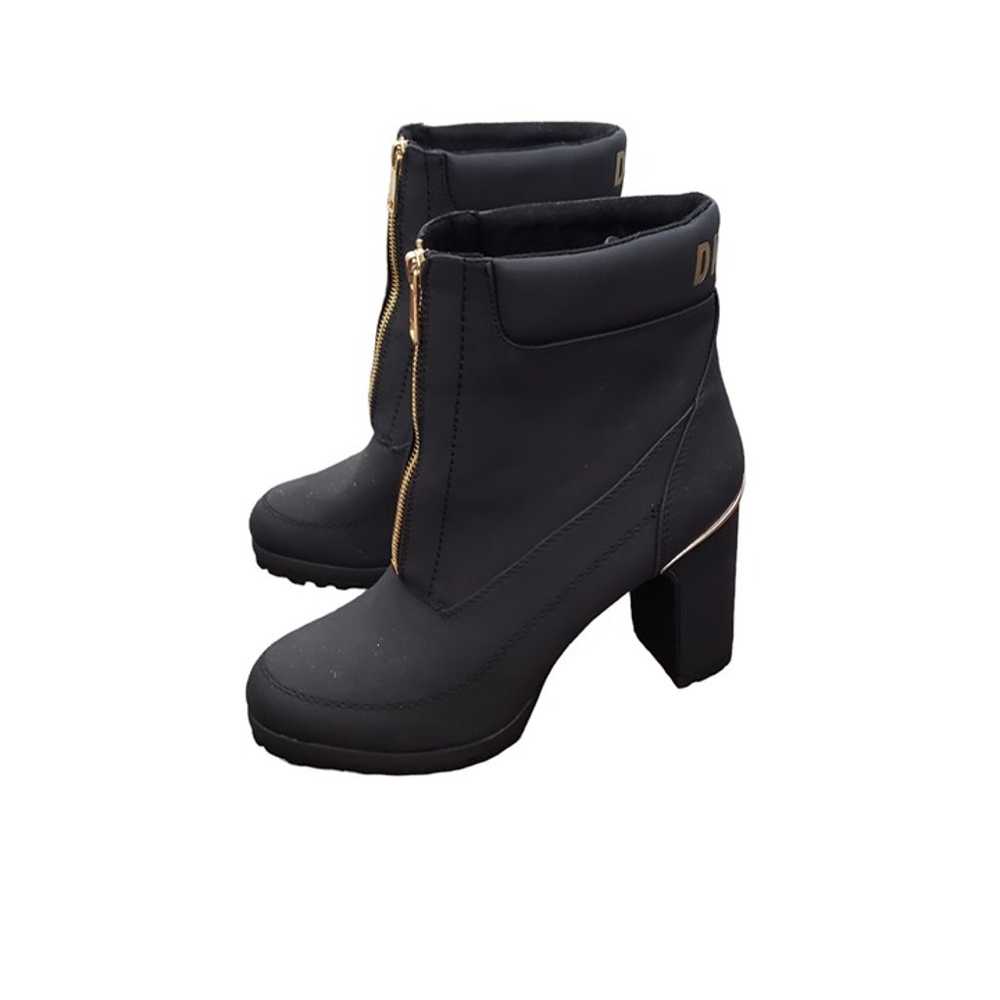 DKNY Womens Logan Lug Sole Boot Black Size 9M (1) - image 1