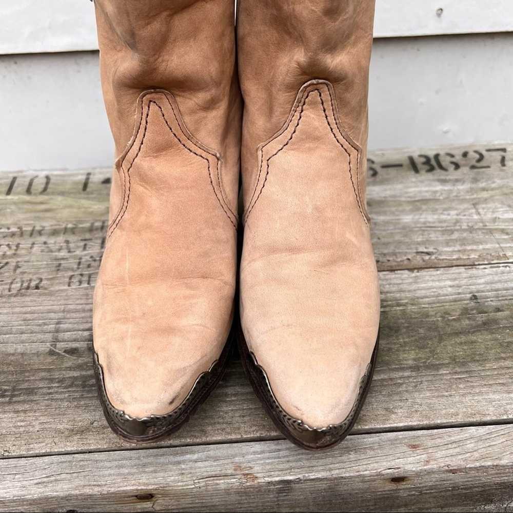 Vintage Laredo tan suede leather cowgirl western … - image 6